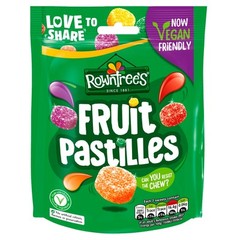 Rowntrees Fruit Pastilles Gummy Candy Lime Orange British Sweets 143g