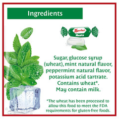 Sperlari “Menta” Mint Hard Candy Bulk Bag, Individually Wrapped Italian Sweets,