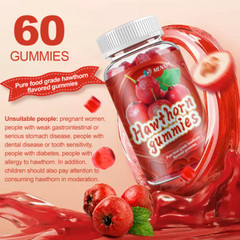 Hawthorn Extract Gummies – Cholesterol Balance & Circulation Enhancer 60pcs