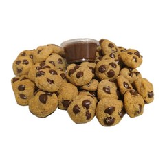 KETO Mini Milk Chocolate Chip Cookies & Ketogenic Chocolate Dip | GF + SF | 8 oz