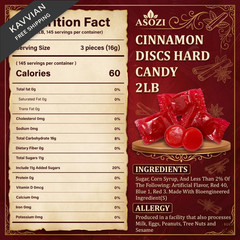 Cinnamon Discs Hard Candy 2 lb – Individually Wrapped Medium, Red