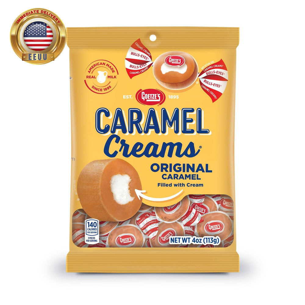 Candy Vanilla Caramel Creams – 4 Ounce Bag – Fresh from the Factory ⭐️⭐️⭐️⭐️⭐️