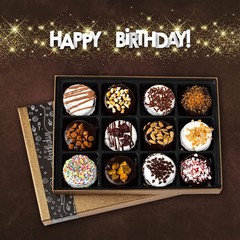 Barnetts Happy Birthday Gifts Chocolate 12 Count (Pack of 1),