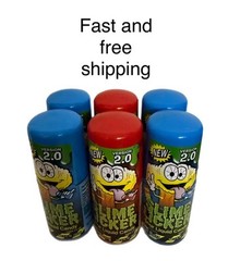 Slime Lickers Candy 2.0 Sour Liquid Rolling 2oz (4 Blue Razz ,2 Strawberry) 6 Ct
