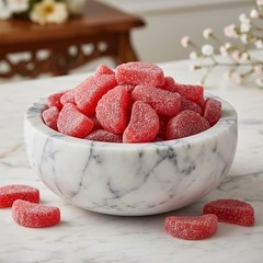 SweetGourmet Cherry Fruit Slices Red Jelly Candy Bulk | 2 Pounds