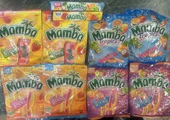 Mamba Fruit Chews Candy Variety Bag Tropics Fruit Strips Beach Magic Sticks