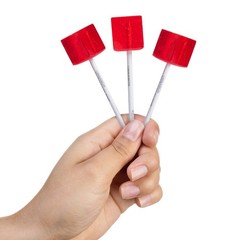 Candy Envy – Red Square Pops – 24 Pack – Cinnamon 24 Count (Pack of 1),