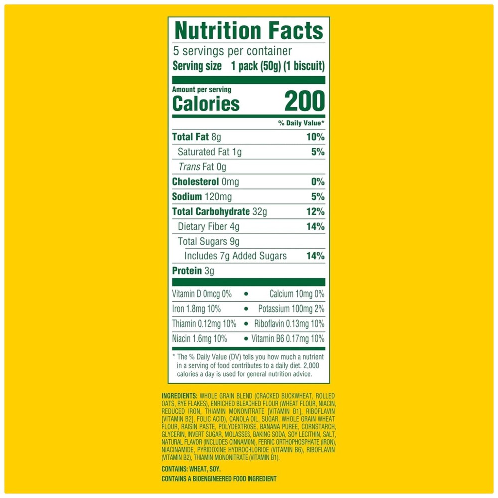 Cholesterol-Free Banana Bread Breakfast Biscuits, 30-Pack