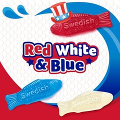 Mini Red, White & Blue Soft & Chewy Gummy Candy, Bulk Candy, 1.8 lb
