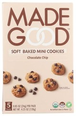Made Good Organic Cookies Soft Baked Chocolate Chip 4.25 Oz