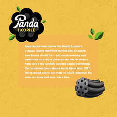 Panda ® | Natural Soft Original Licorice | Pure Black Licorice Candy Made with O