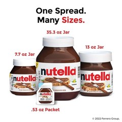 Nutella Chocolate Hazelnut Spread – 13 oz Jars, Pack of 2 – Irresistibly Creamy