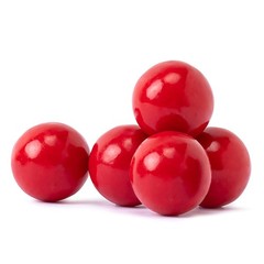 RED GUMBALLS CHERRY FLAVORED 1in ~ fruity, chewy fun ~ 3/4LB – 12OZ ~ SHIPS FREE
