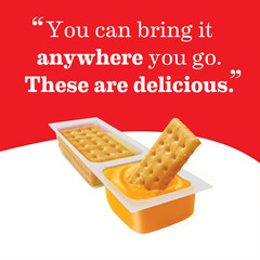 Handi-Snacks RITZ Crackers ‘N Cheesy Dip Snack Packs, 10 Snack Packs