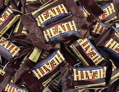 HEATH Miniatures Candy Bars Milk Chocolate English Toffee Bars (ONE POUND}