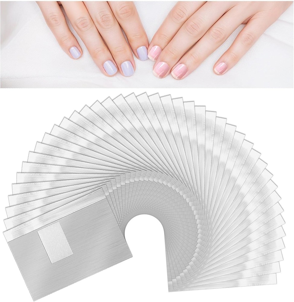 Ptwola 1000pcs Aluminium Foils Nails Polish Remover, Soak Off Wraps Finger Nail