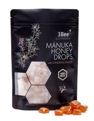 3Bee Manuka Honey Drops 400+ MGO with Ginger Lemon