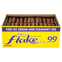 Flake 99 for Ice Cream and Culinary Use. 1 Box of 144 Bars.