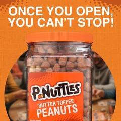 PNuttles Butter Toffee Covered Peanuts, Sweet Salty Snack, Nuts, Made in USA,…