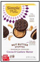 Simple Mills Cocoa Cashew Crème Sandwich Cookies Gluten Free, Vegan, 6.7oz
