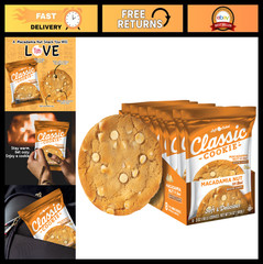 Soft Baked Macadamia Nut Cookies – Classic 3oz, 8 Count Pack, Delicious Treats