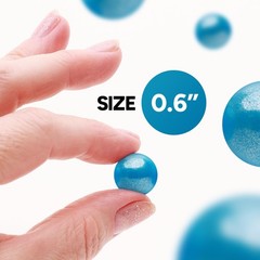 Shimmer Gumballs for Gumball Machine Pearl Assorted 1 Count (Pack of 1), Blue