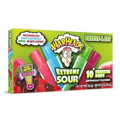 120 Fat-Free Freezer Pops – Assorted Extreme Sour Flavors for Guilt-Free Fun