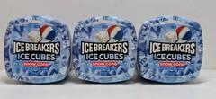 3x Ice Breakers Flavored Gum Ice Cube Snow Cone Bottle Pack – 3.24oz