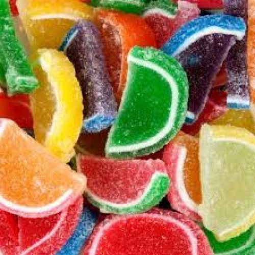 Assorted Mini Fruit Slices Nostalgic Jelly Slice Candy 2 Pounds FREE SHIPPING