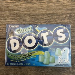 1 BOX of 6oz/48ct TOOTSIE GHOST DOTS Candy Halloween Lemon Lime Cherry Orange
