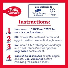 Betty Crocker Soft Baked Cookie Mix Red Velvet 17.1 oz