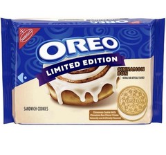 4 BOXES of Limited Edition OREO Cinnamon Bun🧁Sandwich Cookies – SHIPS TODAY
