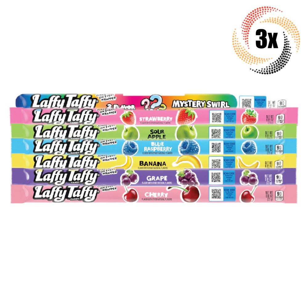 3x Ropes Laffy Taffy Variety Stretchy & Tangy Candy Ropes | .81oz | Mix & Match!