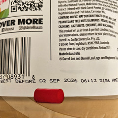 Australian Licorice Mixed Fruit Flavor 7 oz Plant Based Soft BB 09/2026