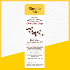Almond Flour Crunchy Cookies, Chocolate Chip – Gluten Free, Vegan, Healthy Snack