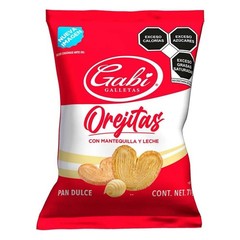 5 PAQUETES DE OREJITAS 🇲🇽 PAN DULCE FINO GABI (71g C/U)