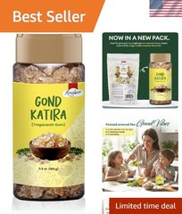 3.5oz Pure & Natural Gond Katira – , Non-GMO, Ideal for Recipes & Beverages