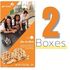 2 Boxes Girl Scouts Do Si Dos Cookies Oatmeal Peanut Butter Sandwich Lot Snacks