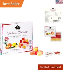 Cerez Pazari 16oz Turkish Delight – Traditional Rose, Orange & Lemon Treat