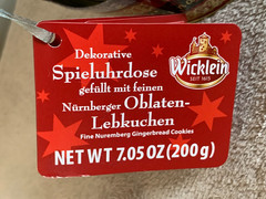 Wicklein Turning Music Box w/ Assorted Lebkuchen Gingerbreads German Tin NEW!