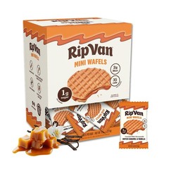 Rip Van Wafels Dutch Caramel 32 Count (Pack of 1), & Vanilla