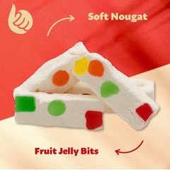 Jujube Nougat Candy | 30 Count, 11-Ounce Pack | Classic Treat with Fruit Jell…