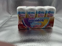 Mentos Sugarfree Hard Mints with Vitamins Cool Fruity Mix 4 Pack 150pc Exp 10/26
