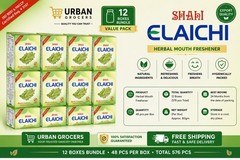Shahi Elaichi 12 Box 576 Packets (48 Pcs Jumbo Box) | Premium Quality | Exp 2028