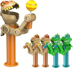 HDLNKAK 4 Pcs Dinosaur Lollipop Holder Multicolor (2pcs Green +2pcs Brown)