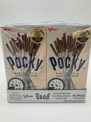 Pocky Cookies & Cream Covered Biscuit Sticks Glico 60 boxes