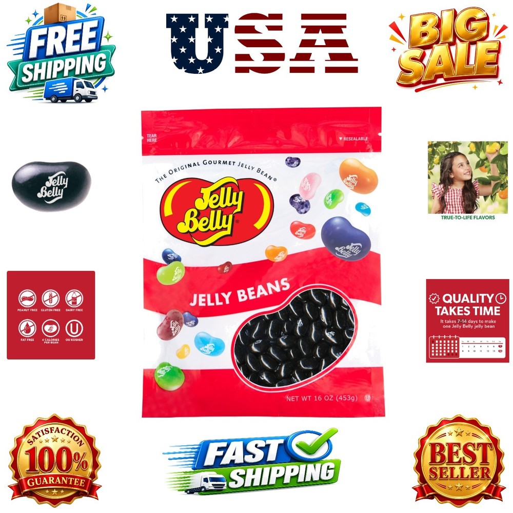 Jelly Beans – 1 Pound 16 Ounces Resealable Bag – Genuine, Official, Straight …