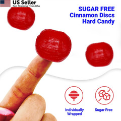 Sugar Free Cinnamon Hard Candy Arcor – 2lb Bulk Bag (Approx. 150 2 lb, Red