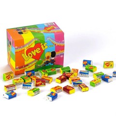 Love is Chewing Bubble Gum – Assorted 4 to 5 Flavors – 100pcs Box