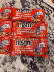 6-PACK Peanut Butter Cinnamon Roll M&M’s Share Size 2.83 oz Bakery Collection